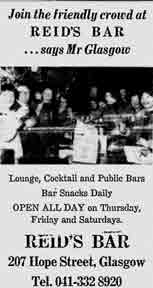 Ried's Bar advert 1979